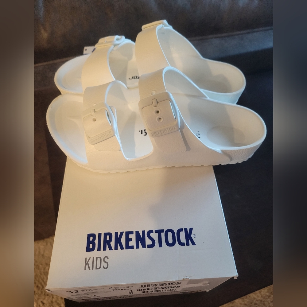 Kids white Birkenstock